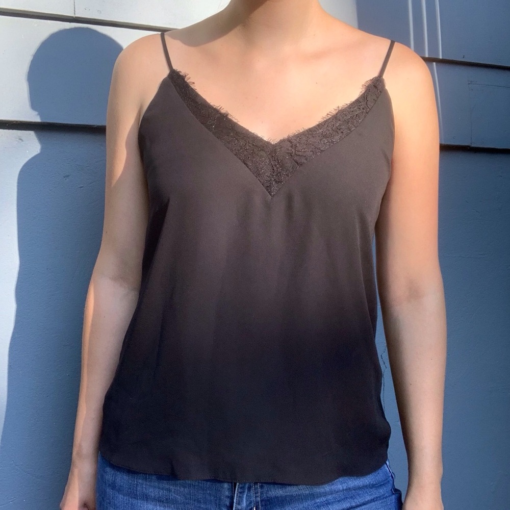 Socialite Black Lace Cami Top Size Medium